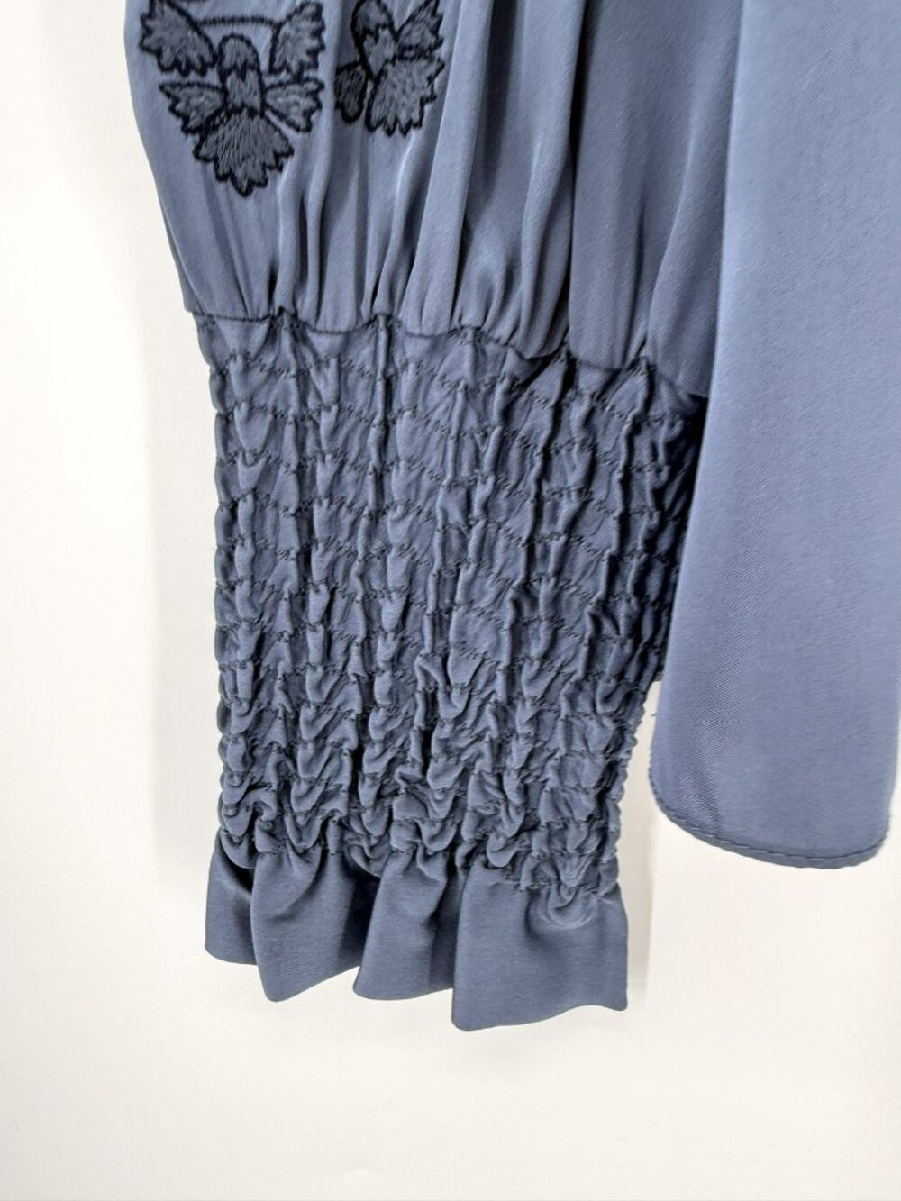 Kobi Halperin Marti Blue Smocked Women's Top size M - Picture 6 of 11